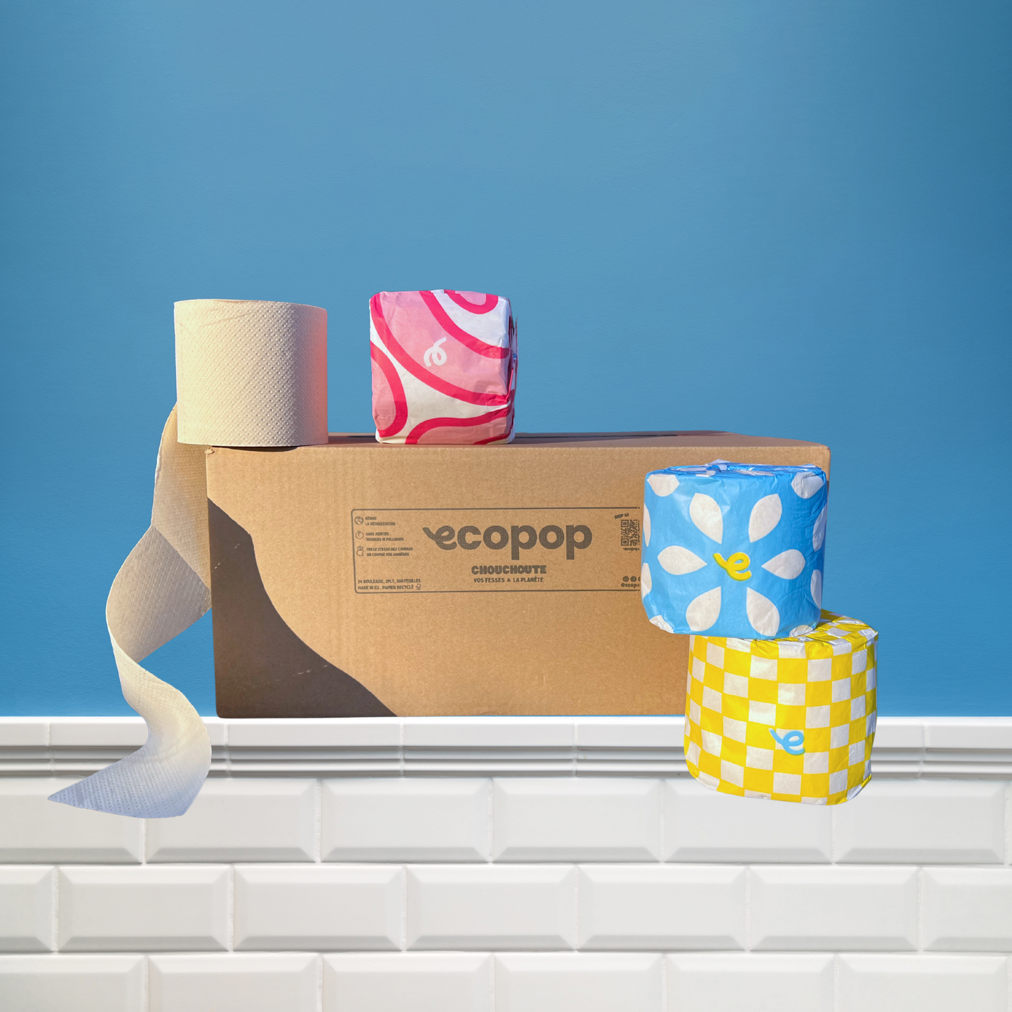 Papier toilette - rouleaux ultra compacts
